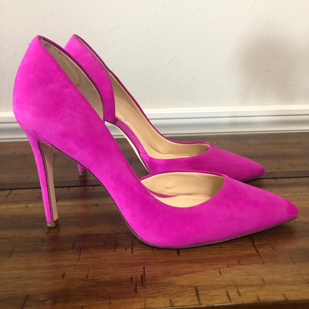 Neon pink Jessica Simpson d'Orsay Pump